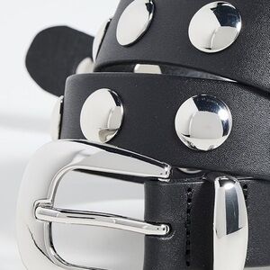 Madewell Leather Women's Western Studded Belt Size XXS NWT 23” 24”